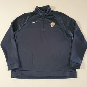Nike Women's Black DRI-FIT Quarter Zip Long Sleeve Pullover Top